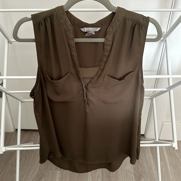 H&M Olive Blouse - Picture 1 of 3